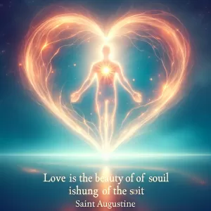 Love is the beauty of the soul. - Saint Augustine