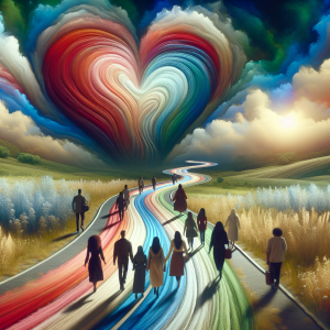 Love is a journey we travel together, its path lined with the beauty of your heart.