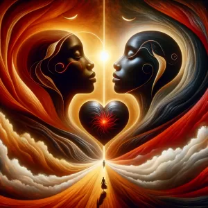 Love is an endless journey that leads to the soul, where two hearts find their eternal home.