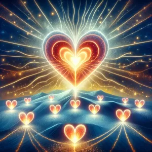 Love is a light that shines from within, warming the hearts it touches and illuminating the world with its beauty.