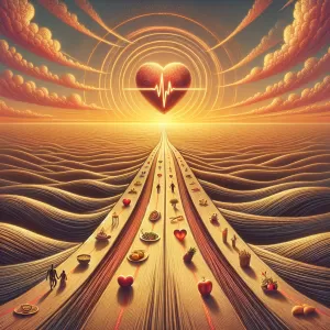 Love is a beautiful journey that begins with a single heartbeat, grows with every shared moment, and lasts for eternity.