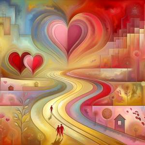 Love is a beautiful journey shared by two hearts, creating a tapestry of memories that will forever bind us together.
