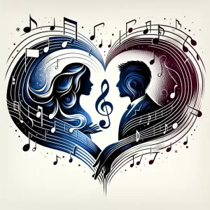 Love is the melody that harmonizes two souls, it's the symphony that plays not in the ears but in the heart.