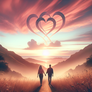 Love is a journey we take together, hand in hand, heart to heart.