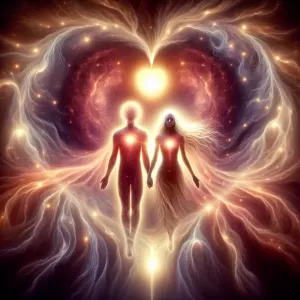 Love is the tie that binds souls together and the light that illuminates hearts, making them dance in an eternal rhythm of unity.