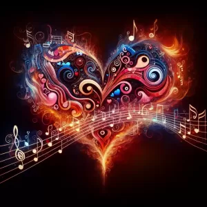 Her love is like a melody, every note is a piece of my heart; every beat, my undying devotion.