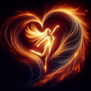 Her love dances in the heart like a delicate flame, tenderly illuminating the corners of the soul, leaving one forever touched by its sublime warmth and gentle light.