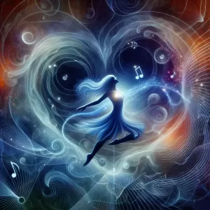 His love whispers serenity into my soul - it's the melody that dances in my heart eternally.