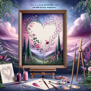 Love is a canvas furnished by nature and embroidered by imagination. - Voltaire