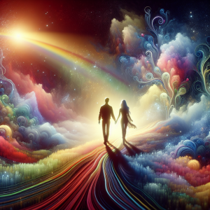 Love is a beautiful journey with you by my side, every moment spent with you feels like a magical ride.