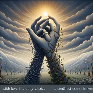 Love is not just a feeling, it is a choice we make every day to be there for each other, no matter what. You are my choice, now and always.